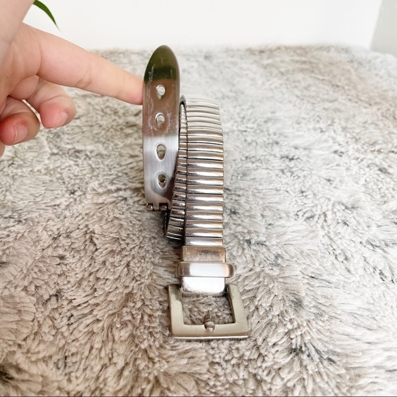 Vintage elastic metal 00’s belt - Picture 4 of 8